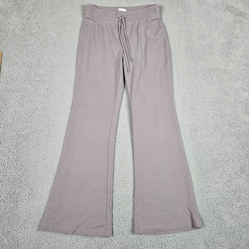Sunday Best Women's Gray Waffle Flared Pant Size S